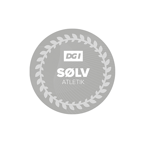 Forhåndsvisning af produktet DGI Atletik klistermærke sølv